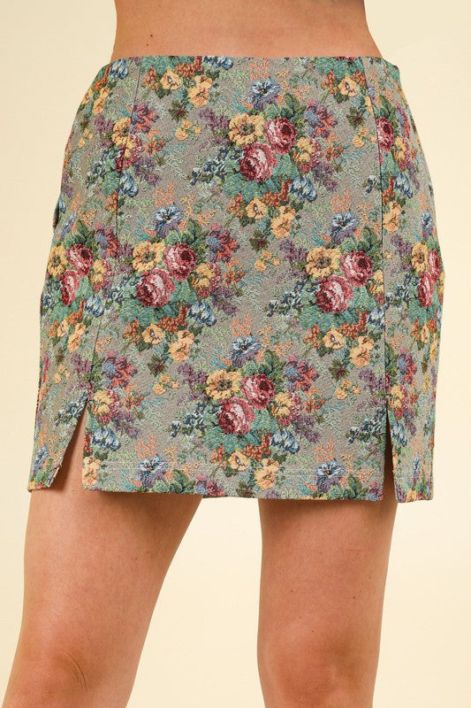 Vintage floral skirt