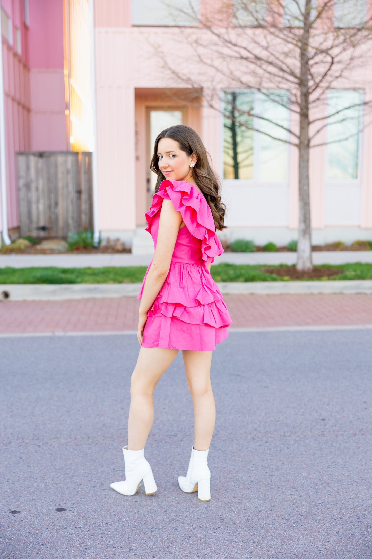 Pink spring Romper