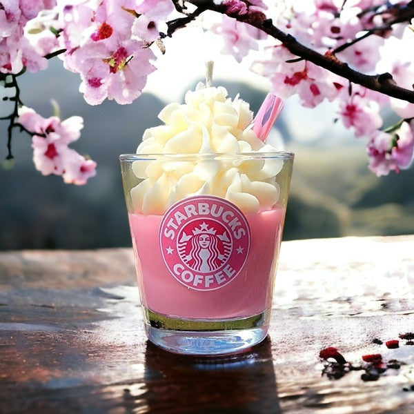 Cafe Pink Drink Frappe theme scented soy wax