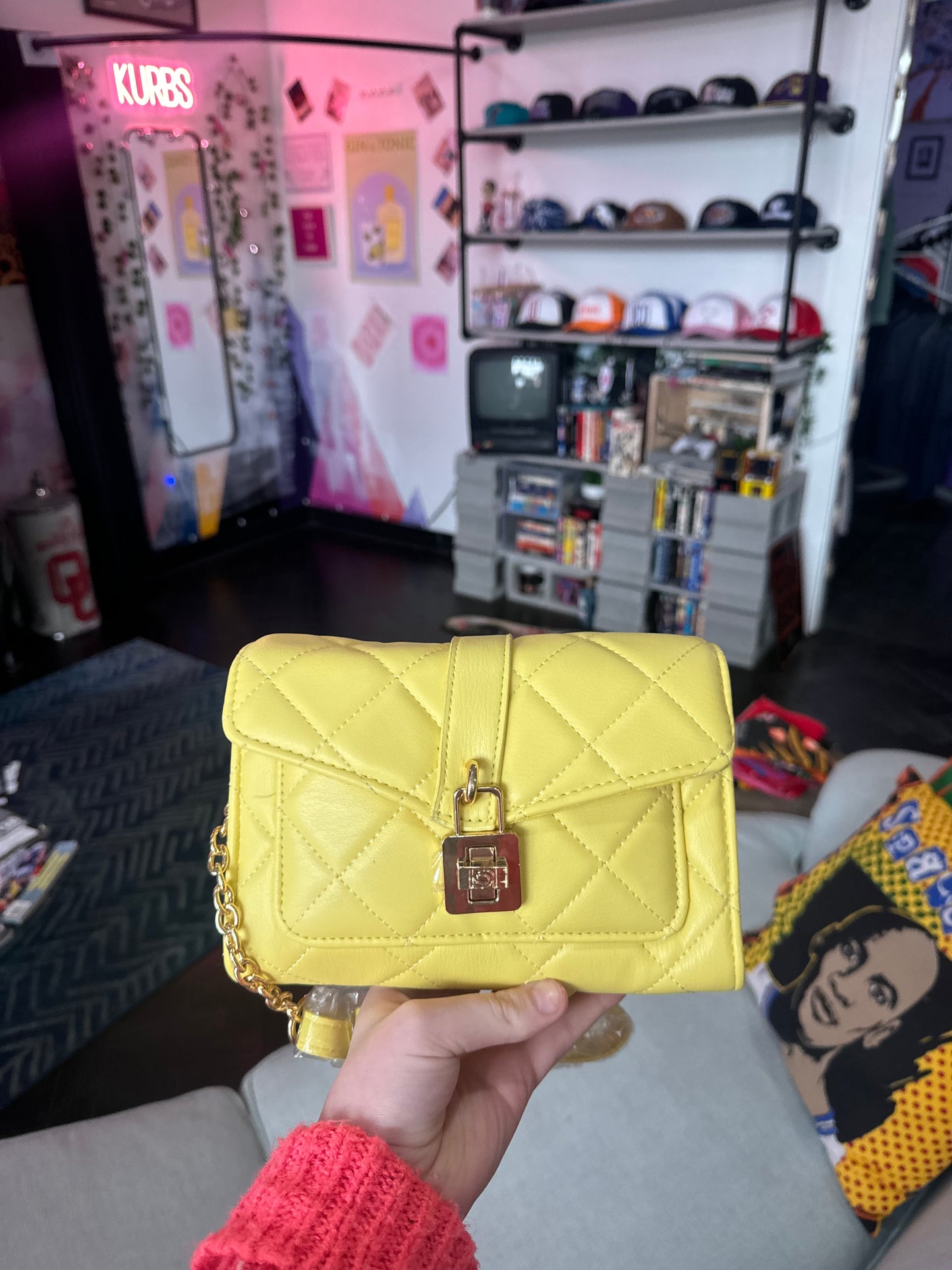 Yellow mini bag