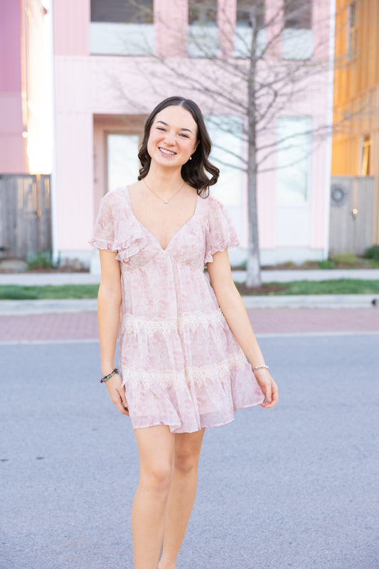 Lovely spring mini dress