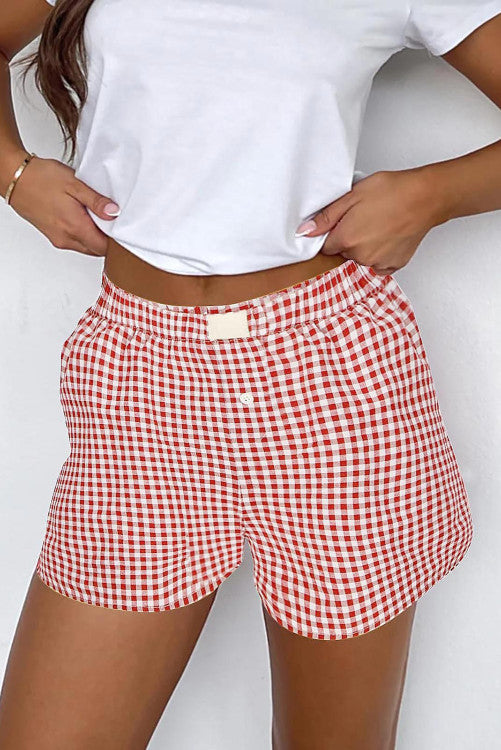 Red boxer shorts