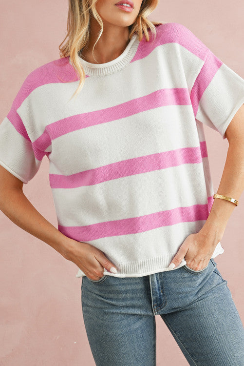 Pink sweater top