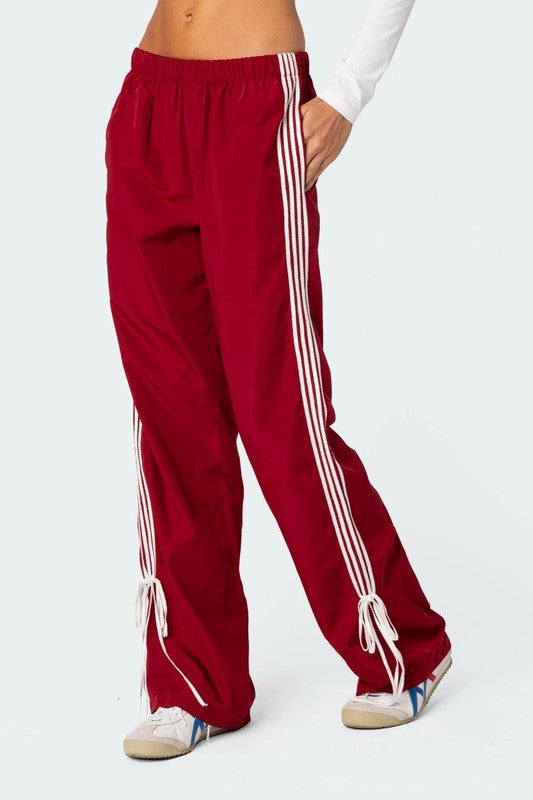 Red bow joggers